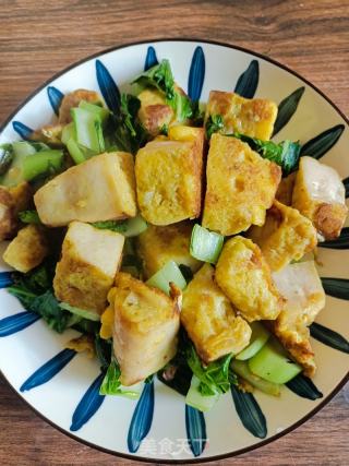 青菜鸡蛋炒馒头的做法