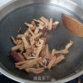 苔菜炒腐竹的做法步骤：14