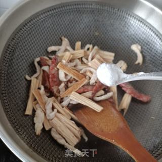 苔菜炒腐竹的做法步骤：12