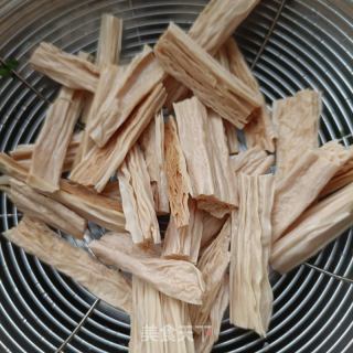 苔菜炒腐竹的做法步骤：9