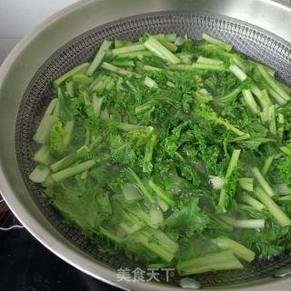 苔菜炒腐竹的做法步骤：5