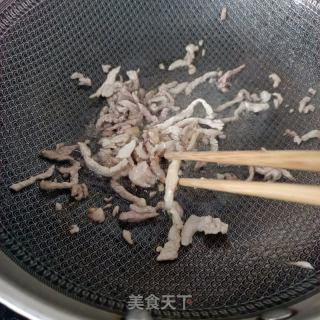 蒜苔炒腐竹的做法步骤：8