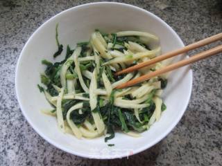 菜芯干拌茭白的做法步骤：11