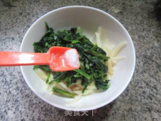 菜芯干拌茭白的做法步骤：10