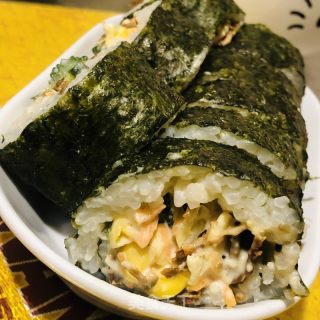 肉松紫菜包饭的做法步骤：18