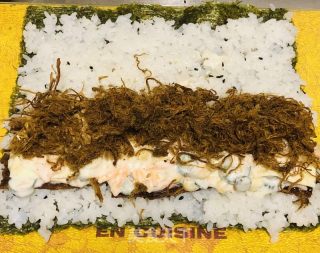 肉松紫菜包饭的做法步骤：15
