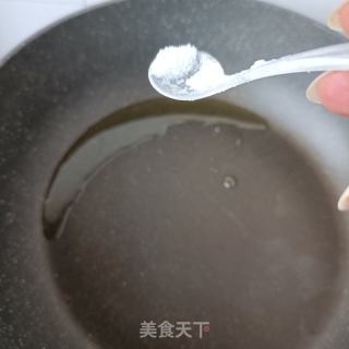 三色牡丹花瓣炒鸡蛋的做法步骤：7