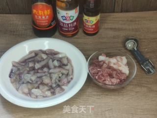 孜然肉丝鱿鱼的做法步骤：2
