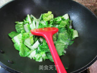 鸡蛋干炒毛毛菜的做法步骤：5
