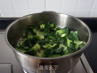 椰香上海青的做法步骤：5