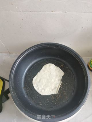 糖饼，烙饼小白第一次烙糖饼的做法步骤：8