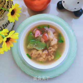 丝瓜酥肉汤的做法步骤：12