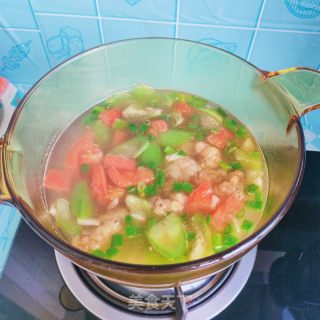丝瓜酥肉汤的做法步骤：11