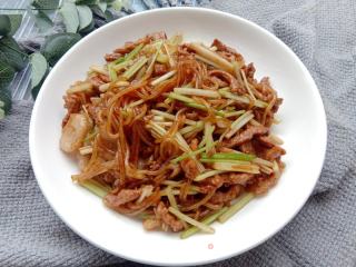 芹菜肉丝炒粉条的做法步骤：10