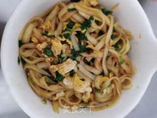 薄荷鸡蛋炒面的做法步骤：10