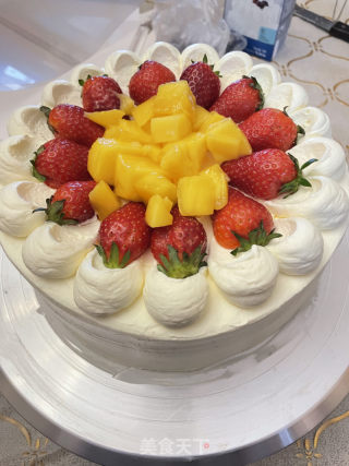 8寸生日蛋糕的做法步骤：15