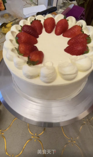 8寸生日蛋糕的做法步骤：13