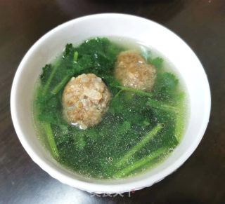 香菜肉丸汤的做法步骤：6