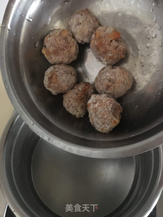 香菜肉丸汤的做法步骤：4