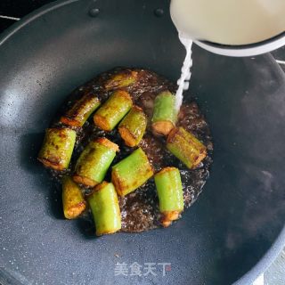青椒酿虾滑的做法步骤：5