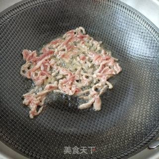 肉丝炒核桃花的做法步骤：12