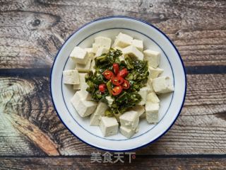 香椿酱蒸豆腐的做法步骤：4