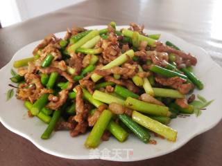 蒜苔炒肉丝的做法步骤：5