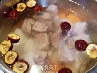 皇帝豆胡萝卜山药汤的做法步骤：6