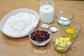蔓越莓吐司的做法步骤：1