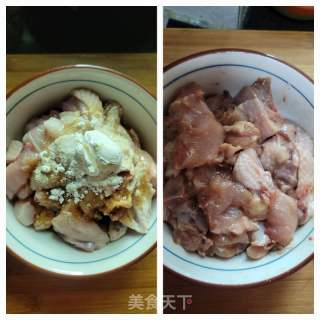 香芹焗滑鸡的做法步骤：2