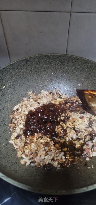 黄豆酱烧香菇肉酱的做法步骤：4