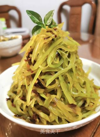 凉拌莴笋丝的做法步骤：6