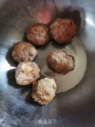 海带茼蒿肉丸汤的做法步骤：3
