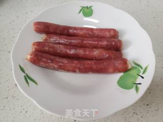 花椒芽炒广式腊肠的做法步骤：5