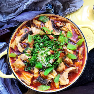 麻辣黑鱼炖豆腐的做法步骤：12