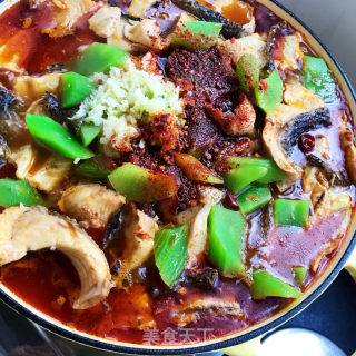 麻辣黑鱼炖豆腐的做法步骤：11