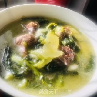 肘子肉熬小白菜的做法步骤：14