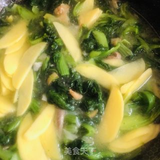 肘子肉熬小白菜的做法步骤：12