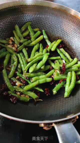 干煸四季豆的做法步骤：9