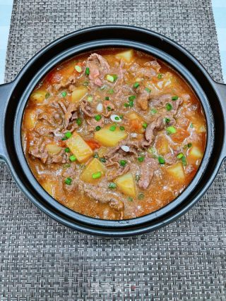番茄土豆牛肉煲的做法步骤：14