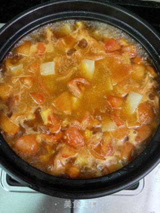 番茄土豆牛肉煲的做法步骤：10