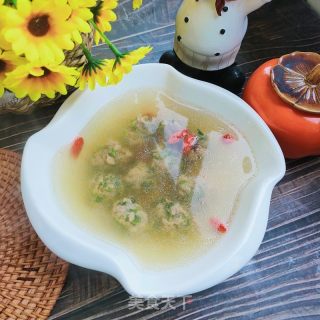 香菜羊肉丸子汤的做法步骤：10