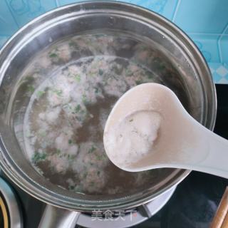 香菜羊肉丸子汤的做法步骤：8