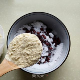 大黄米面红豆糕的做法步骤：3