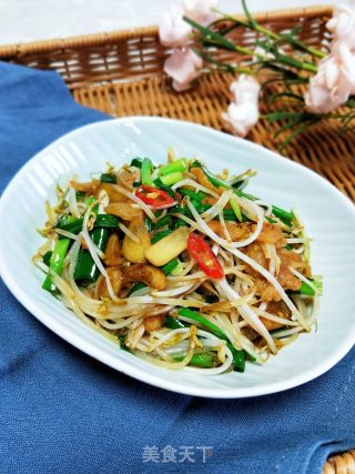 炝炒豆芽的做法步骤：10