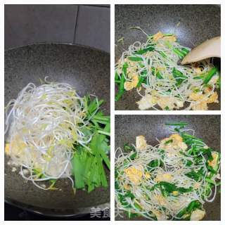 韭菜豆芽炒粉条的做法步骤：4