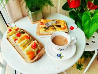 面包上作画，烤箱裱画的美食～佛卡夏面包的做法步骤：10