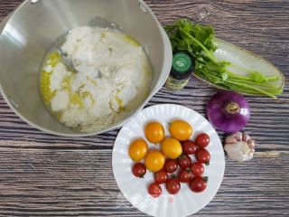 面包上作画，烤箱裱画的美食～佛卡夏面包的做法步骤：1