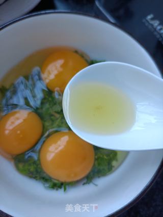 蒲公英水炒蛋的做法步骤：5