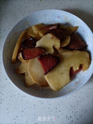 春笋炒腊肉的做法步骤：12
